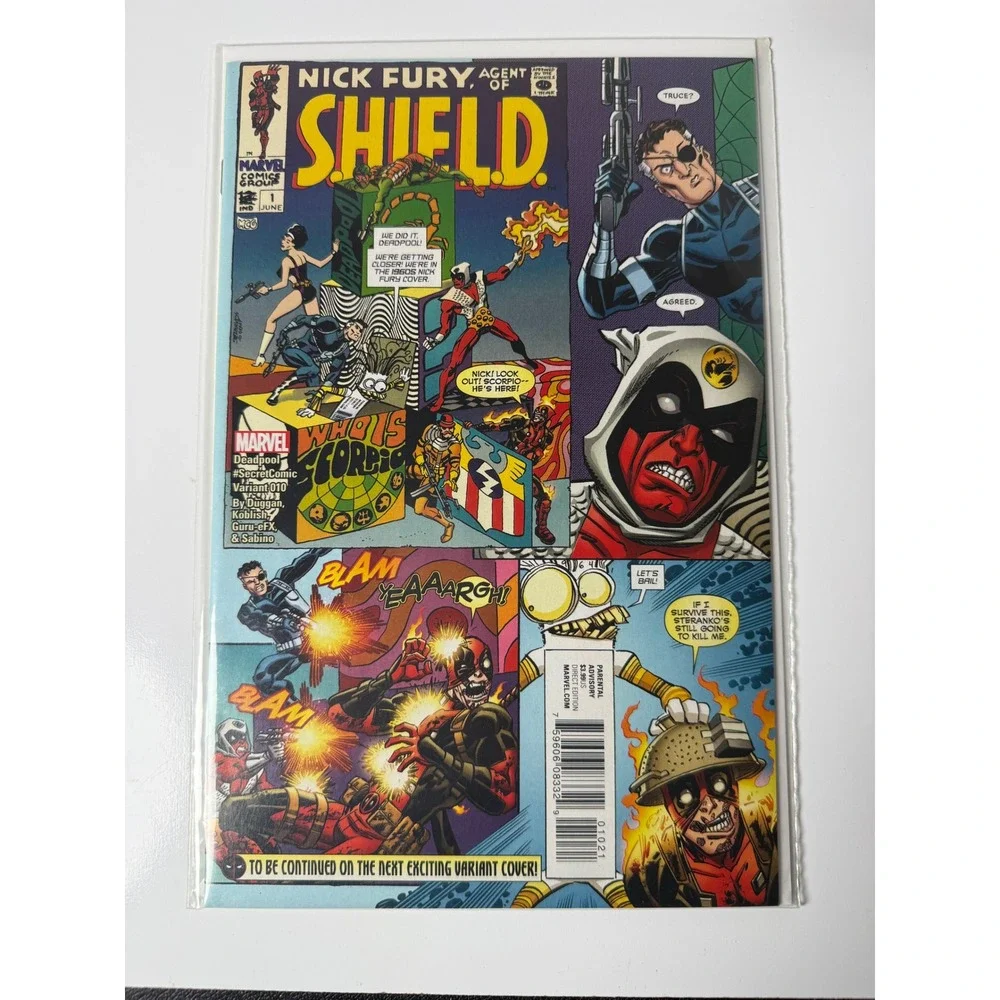 Deadpool‎ Secret Comic Variant Nick Fury Agent of SHIELD 1 Marvel Comics 2014